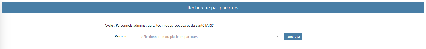 recherche par parcous IATSS