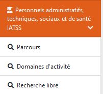 Exemple des recherches possible pour le cylce IATSS